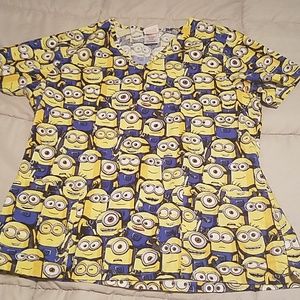 Minion Scrub Top